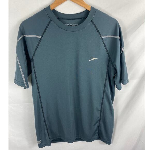 Speedo Mens Swim Tshirt Grey Size Small - Picture 1 of 6